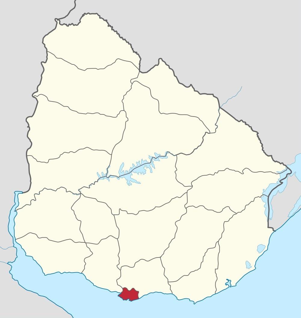 வரைபடம் உருகுவே அவுட்லைன்