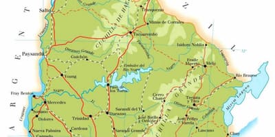 வரைபடம் உருகுவே புவியியல்